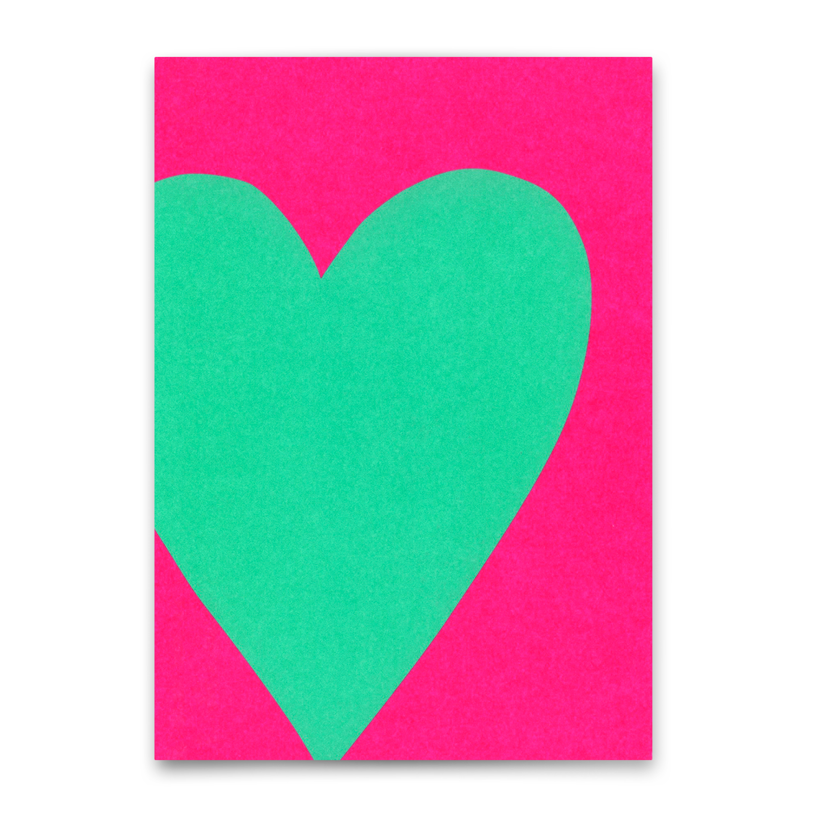 Postkarte "Neon Heart 2" | Schöne Karte für Verliebte
