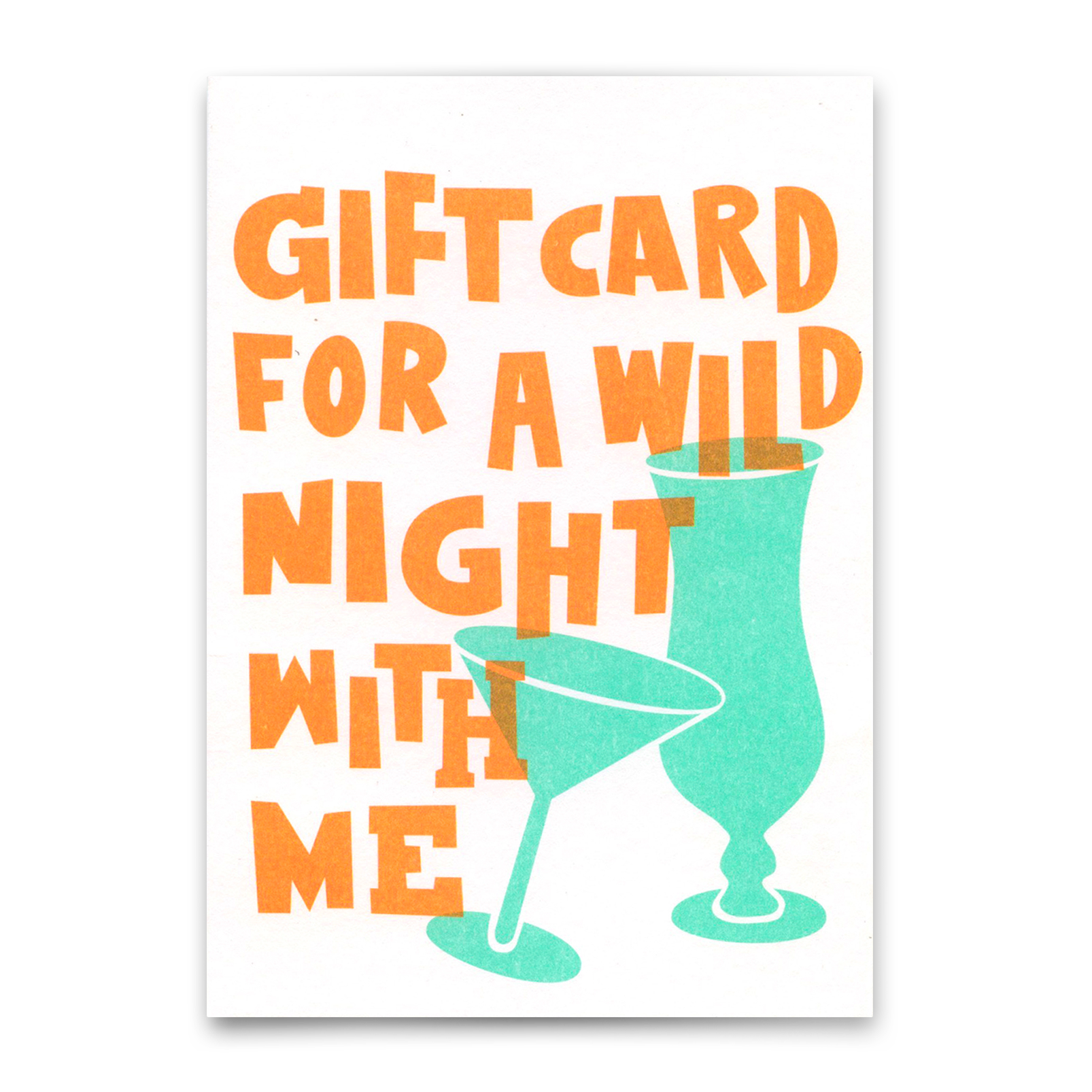 Postkarte "Wild night" | Lustige Gutschein-Karte mit Spruch für jeden Anlass