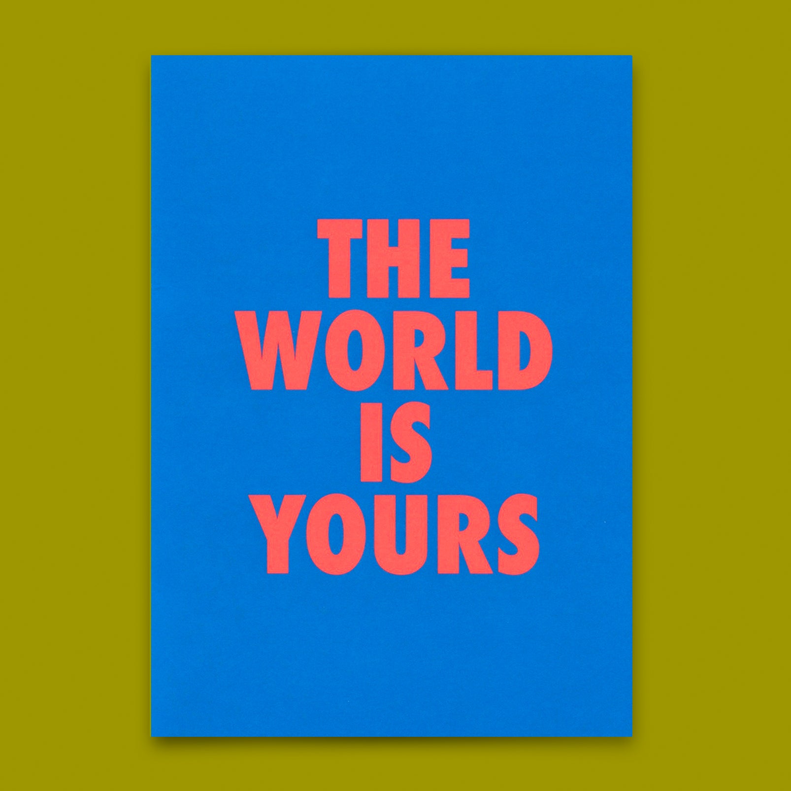 Postkarte "The world is yours" | Besondere Karte für jeden Anlass