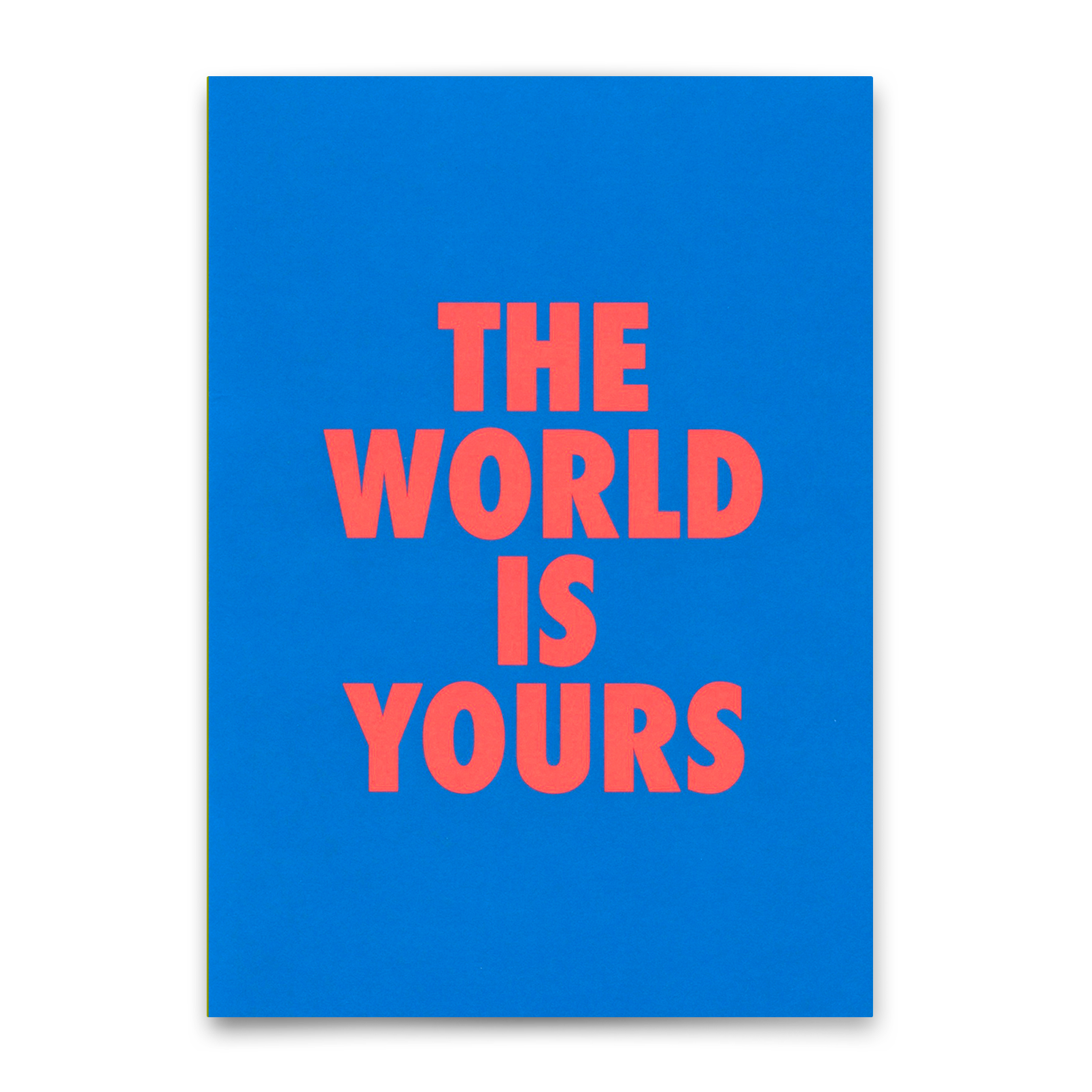 Postkarte "The world is yours" | Besondere Karte für jeden Anlass