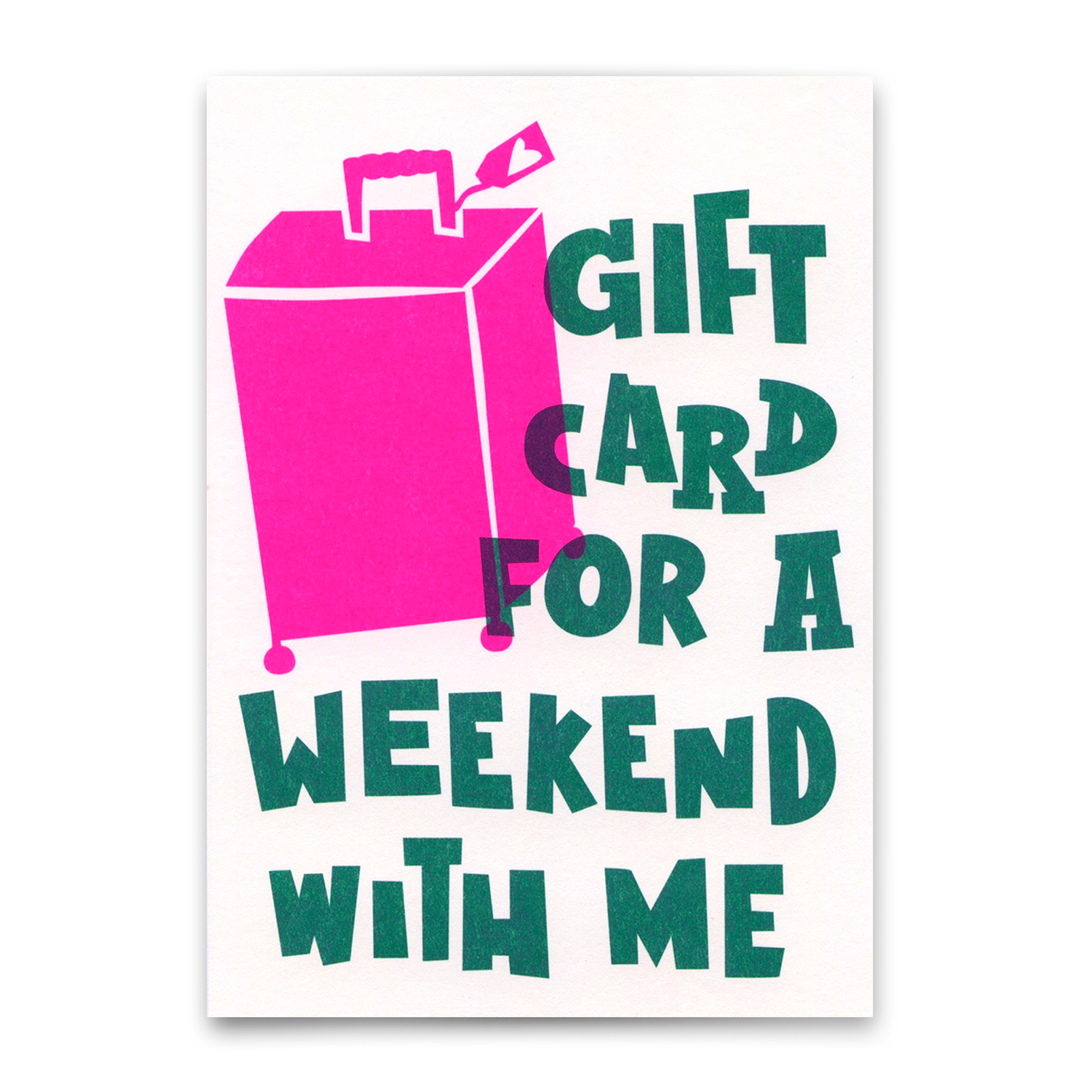 Postkarte "Weekend" | Schöne Gutschein-Karte mit Spruch für jeden Anlass