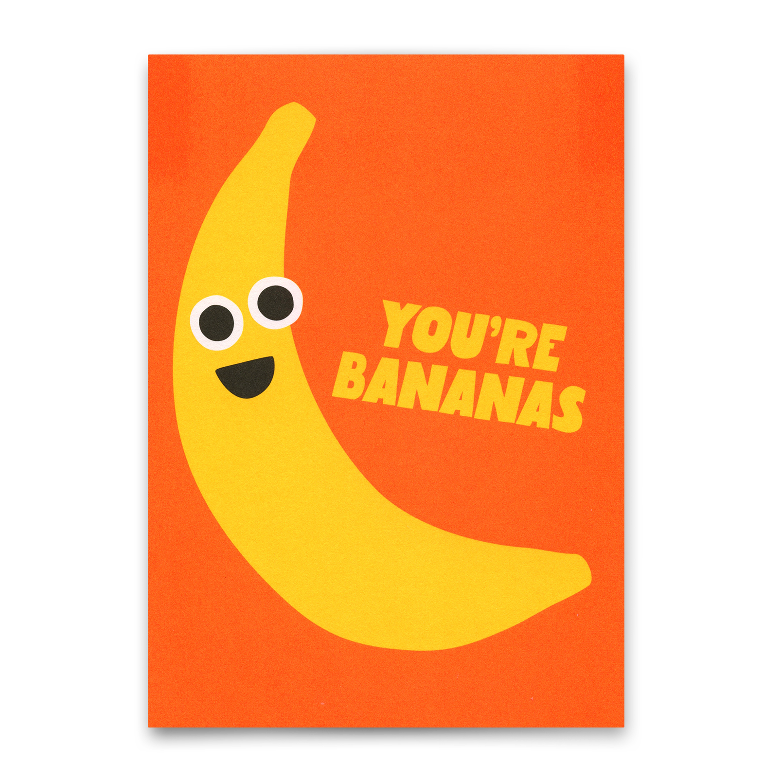 Postkarte "You're Bananas" | Lustige Karte mit Spruch