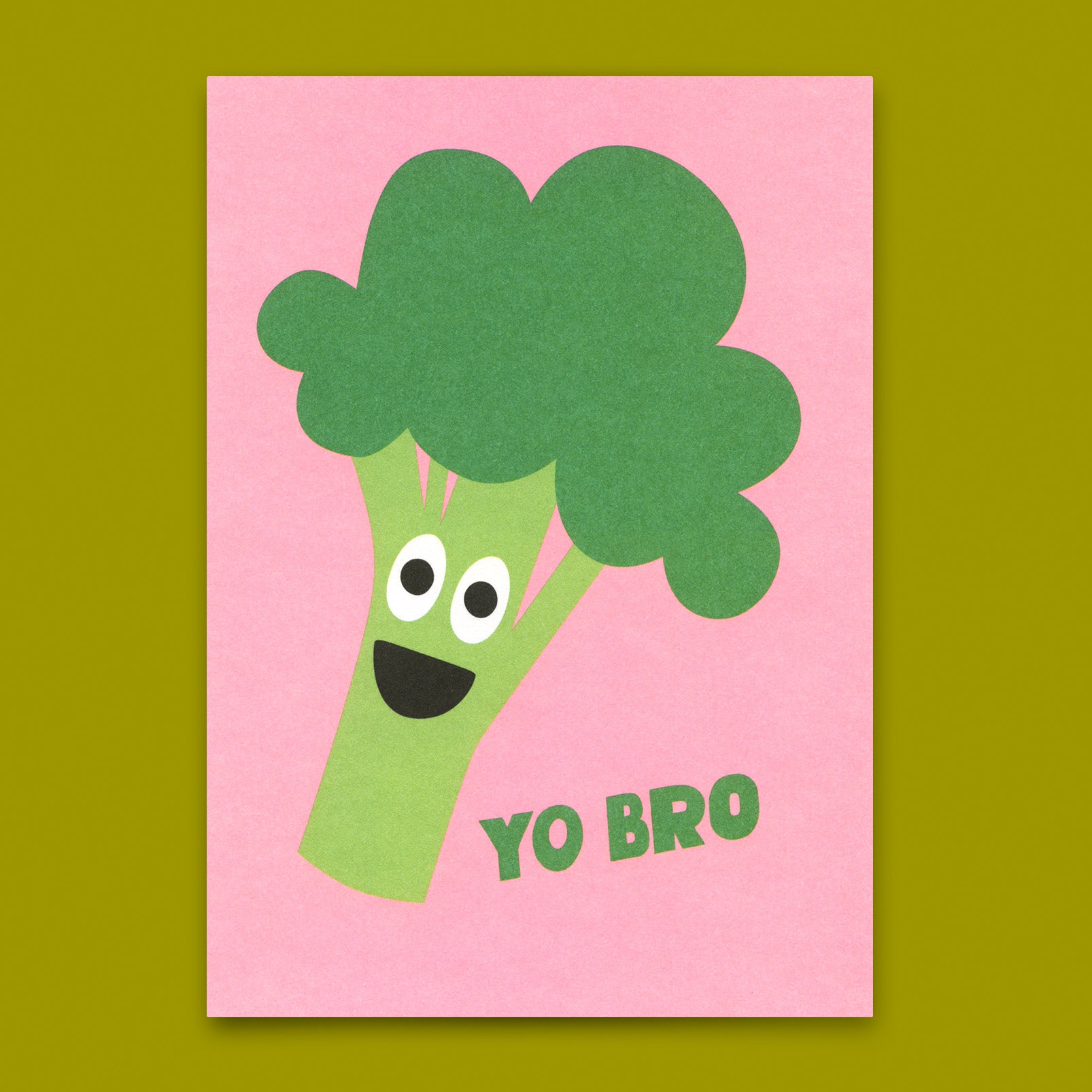 Postkarte "Yo Bro" | Lustige Karte für jeden Anlass
