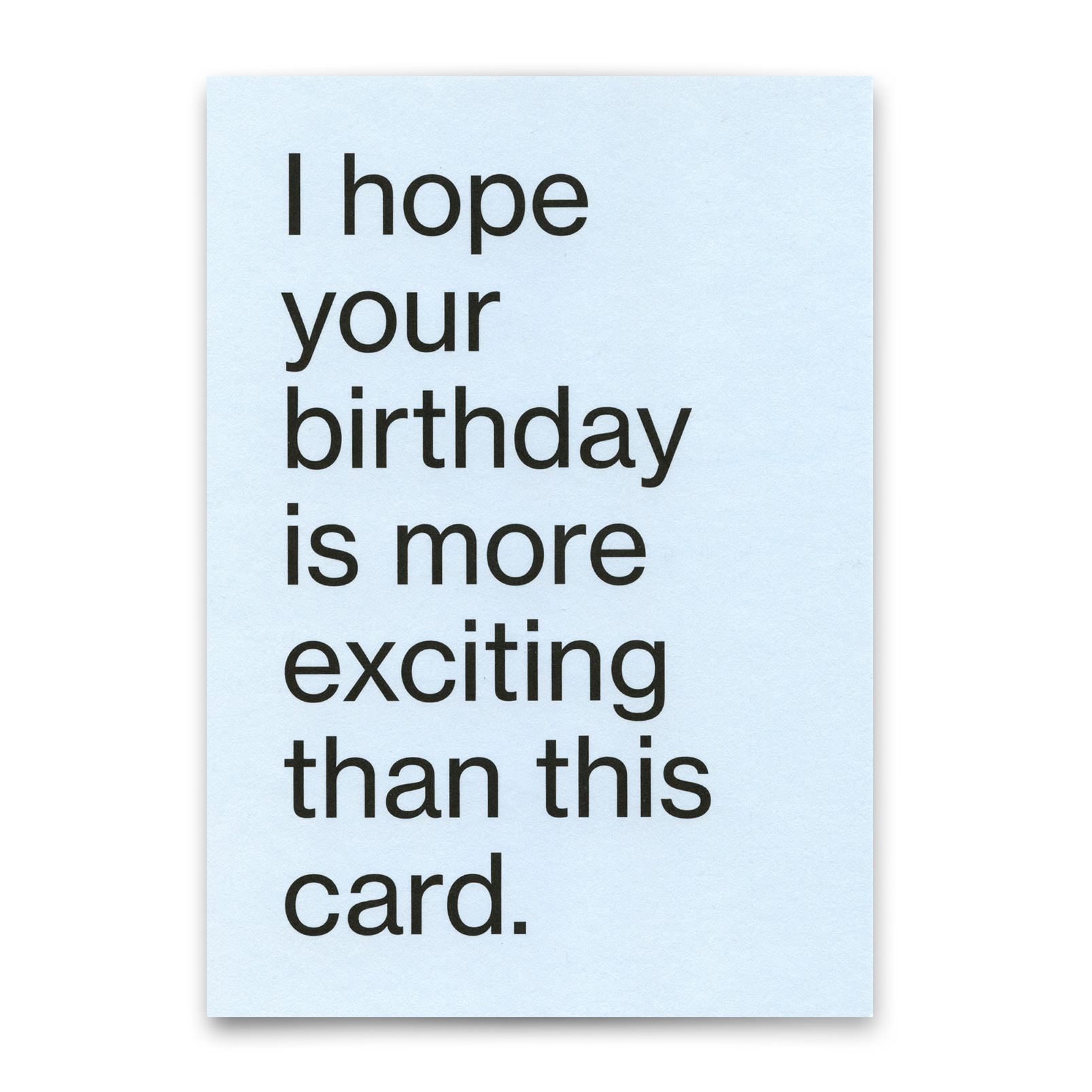 Postkarte "More exciting birthday" | Lustige Karte zum Geburtstag