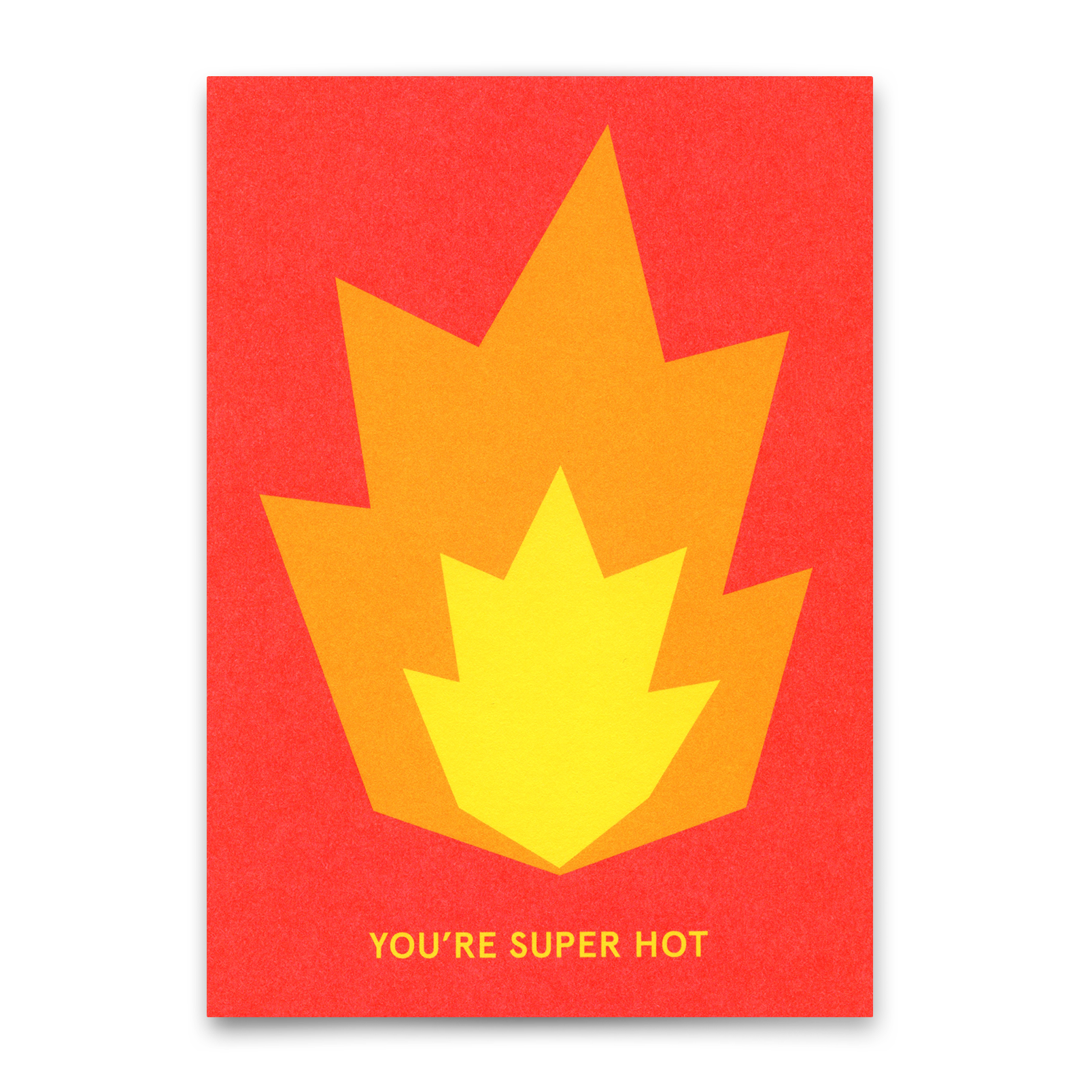 Postkarte "You're super hot" | Coole Karte für jeden Anlass