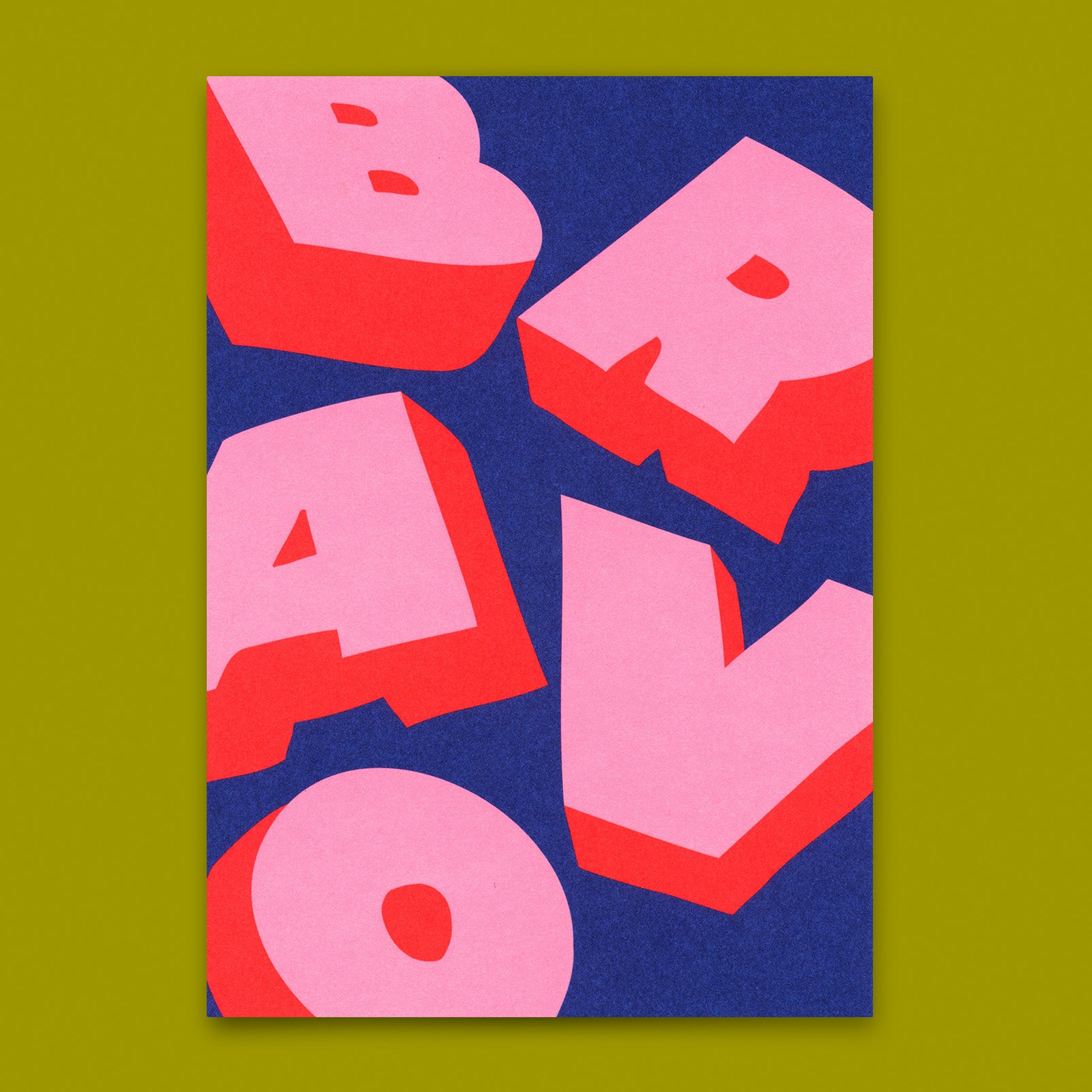 Postkarte "Bravo 3D" | Coole Karte zum Gratulieren