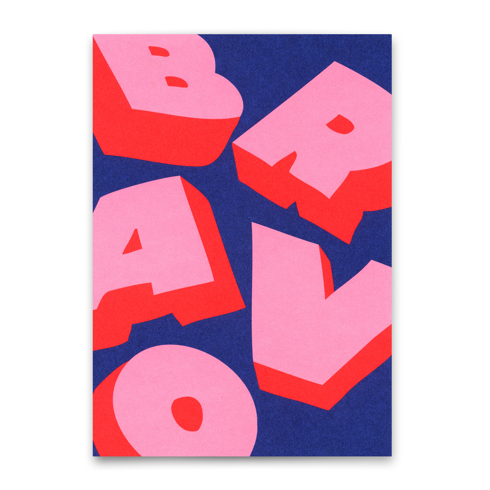 Postkarte "Bravo 3D" | Coole Karte zum Gratulieren