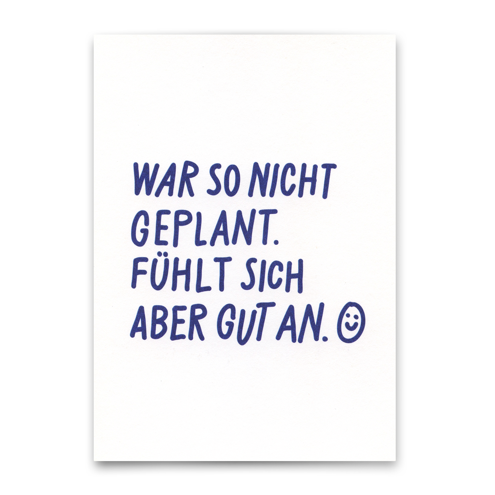 Postkarte "Fühlt sich aber gut an" | Besondere Karte mit Spruch