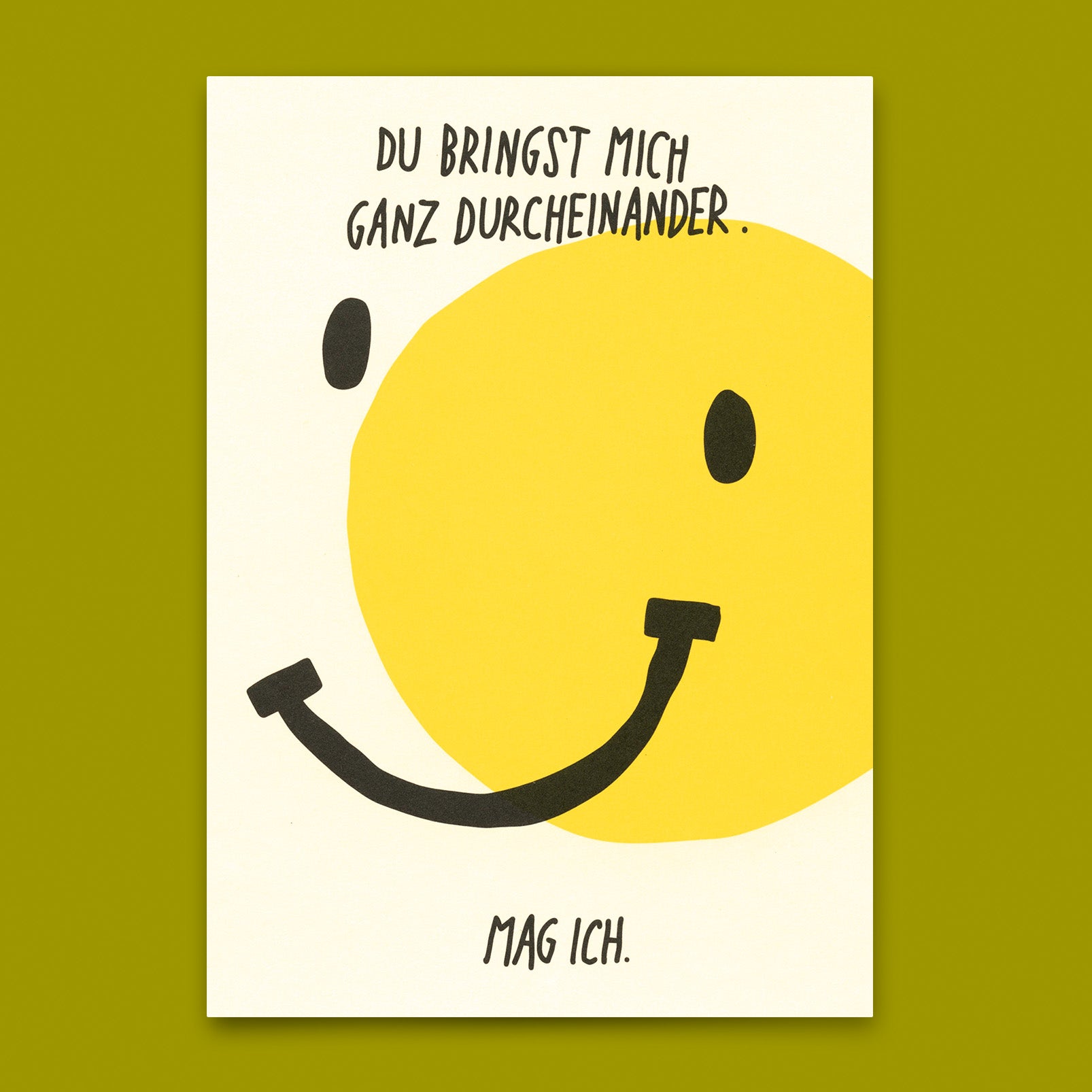Postkarte "Ganz durcheinander" | Besondere Karte für Verliebte