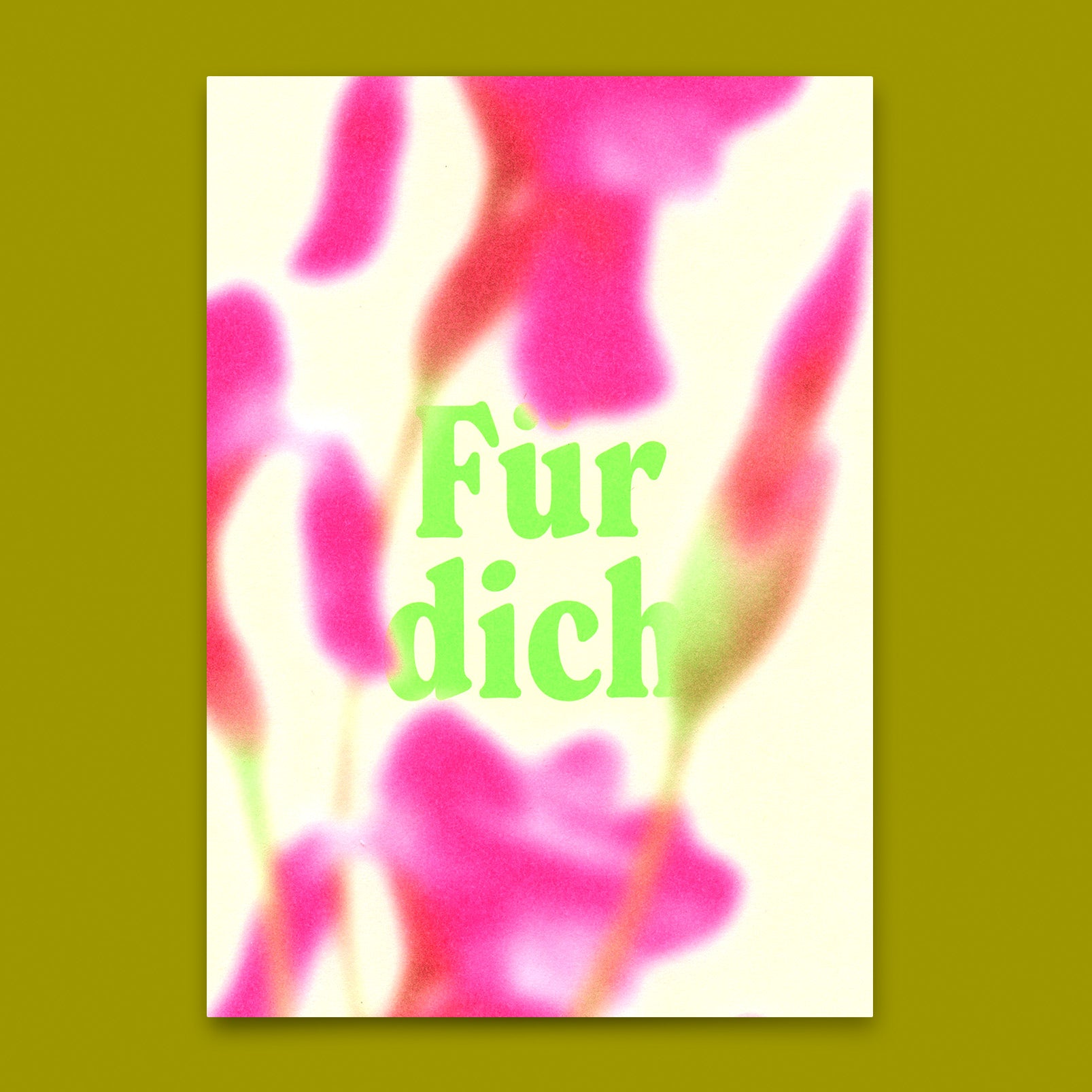 Postkarte "Für dich Blurred" | Ausgefallene Karte für jeden Anlass