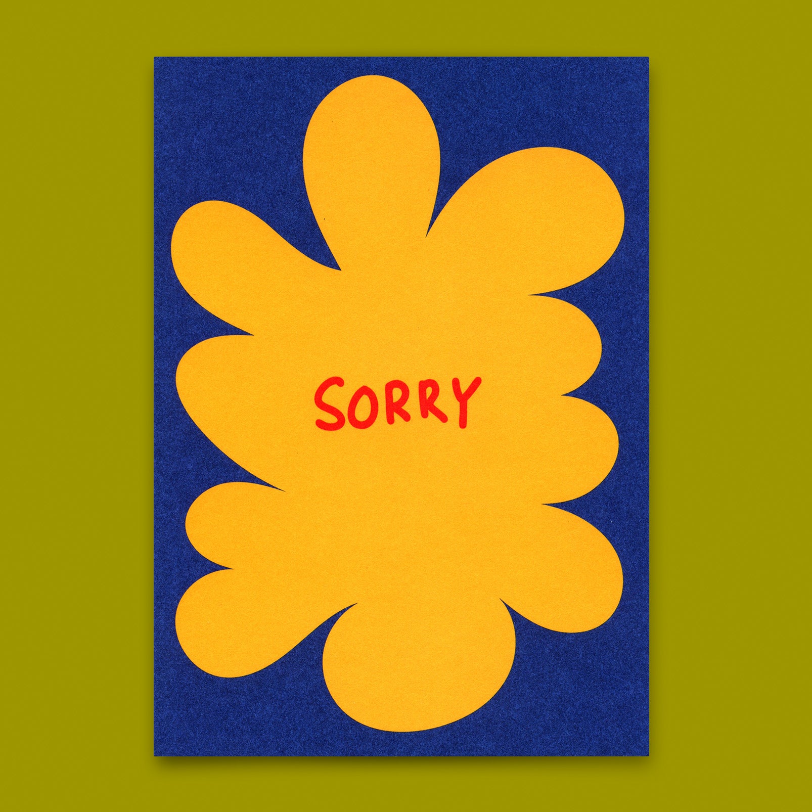 Postkarte "Sorry Abstrakt" | Besondere Karte zum Entschuldigen