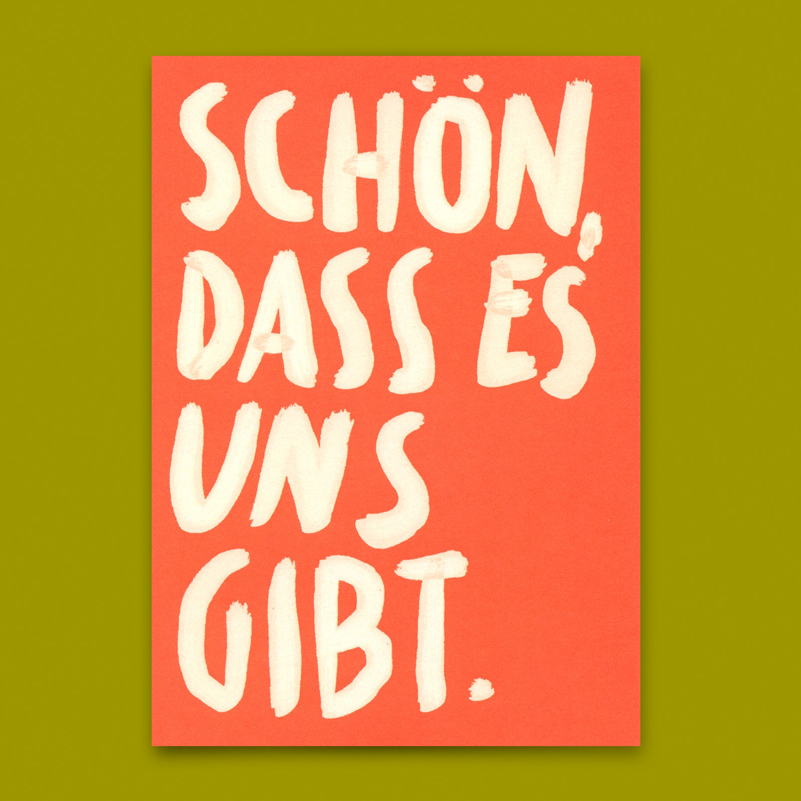 Postkarte "Schön, dass …" | Besondere Karte für Verliebte
