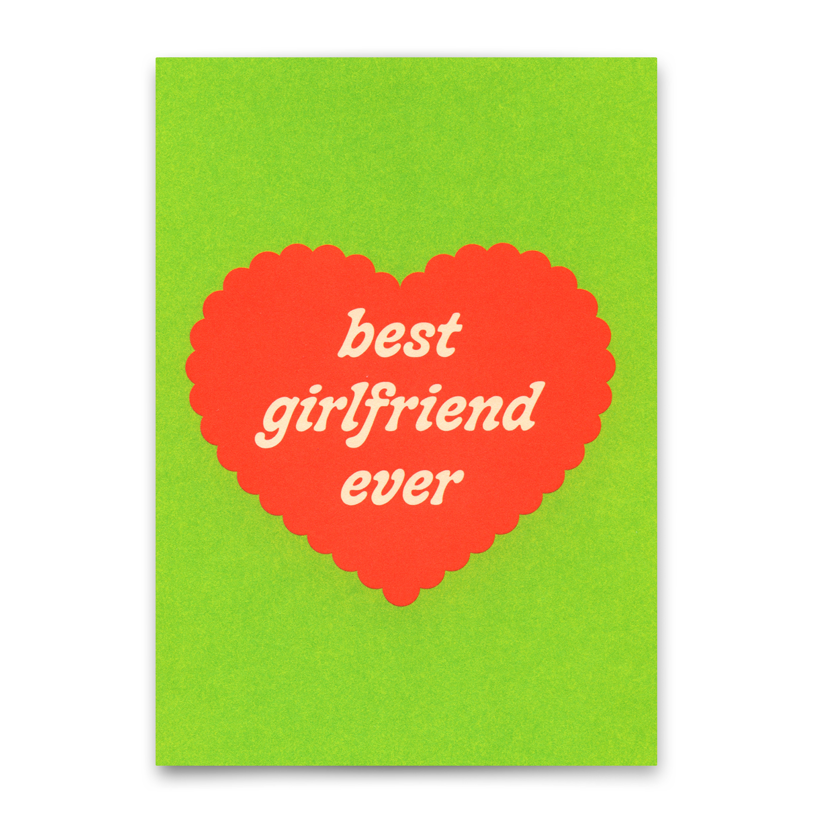 Postkarte "Best Girlfriend ever No. 2" | Coole Karte für Verliebte