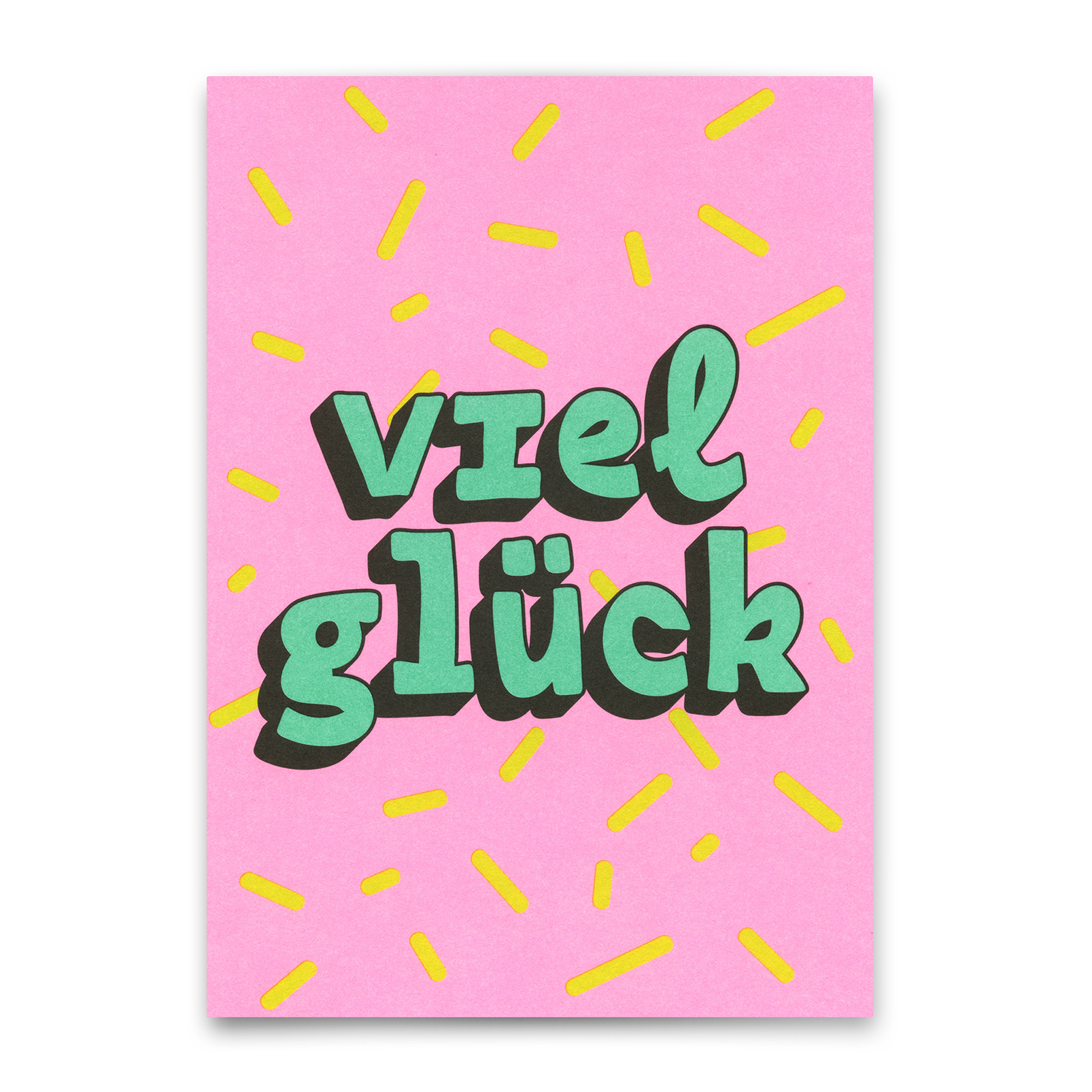 Postkarte "Viel Glück" | Besondere Karte zum Glückwünschen