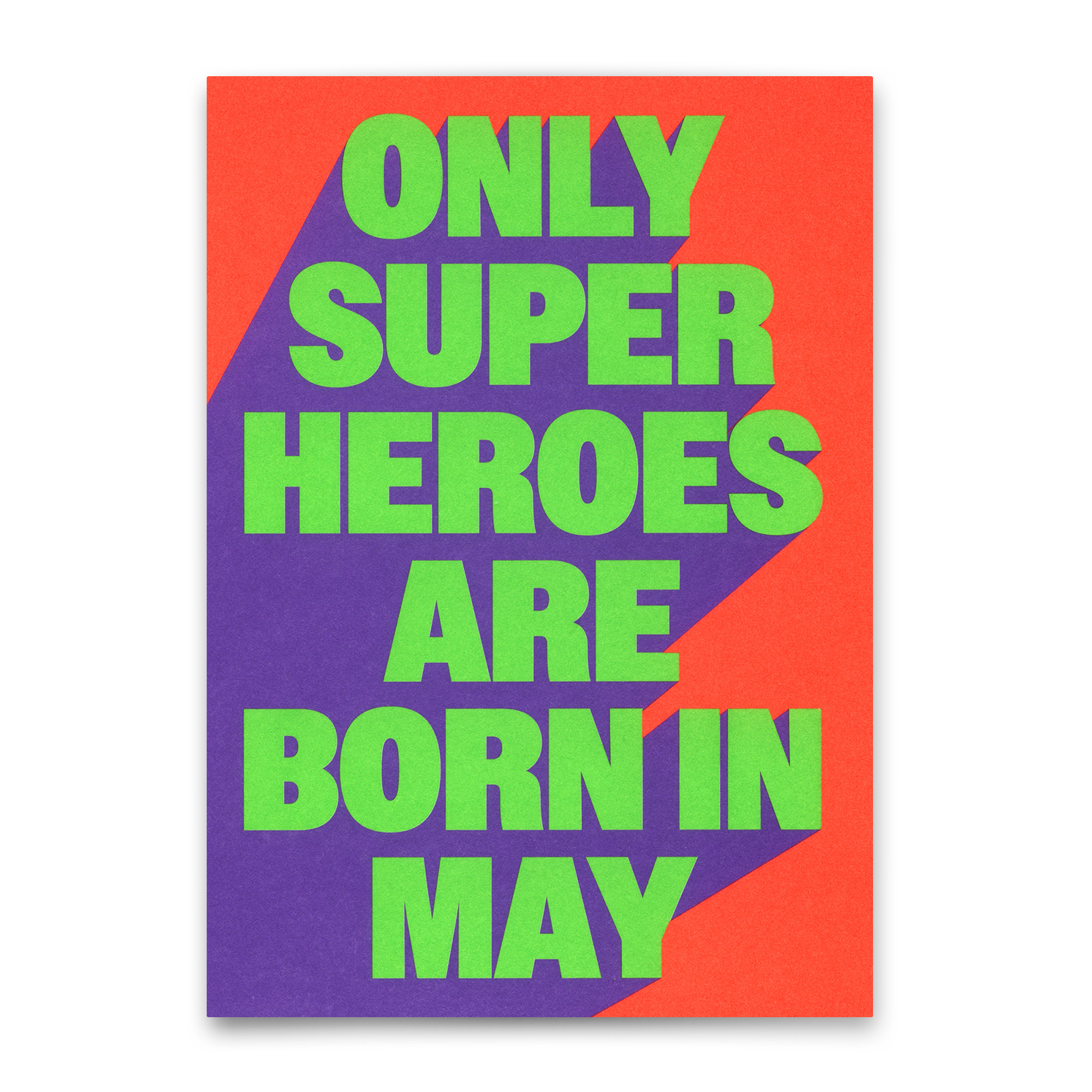 Postkarte "Superheroes May" | Coole Karte zum Geburtstag