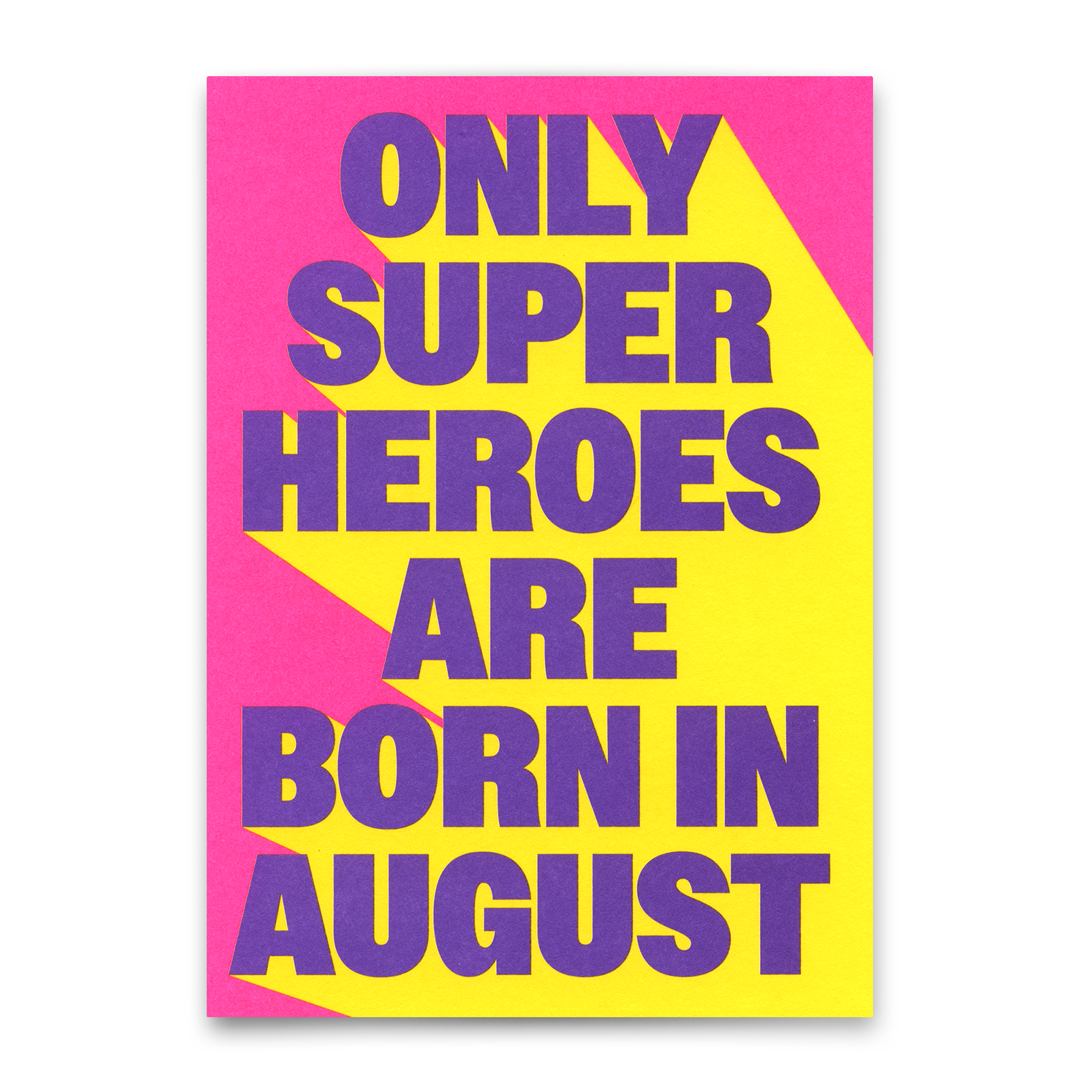 Postkarte "Superheroes August" | Coole Karte zum Geburtstag