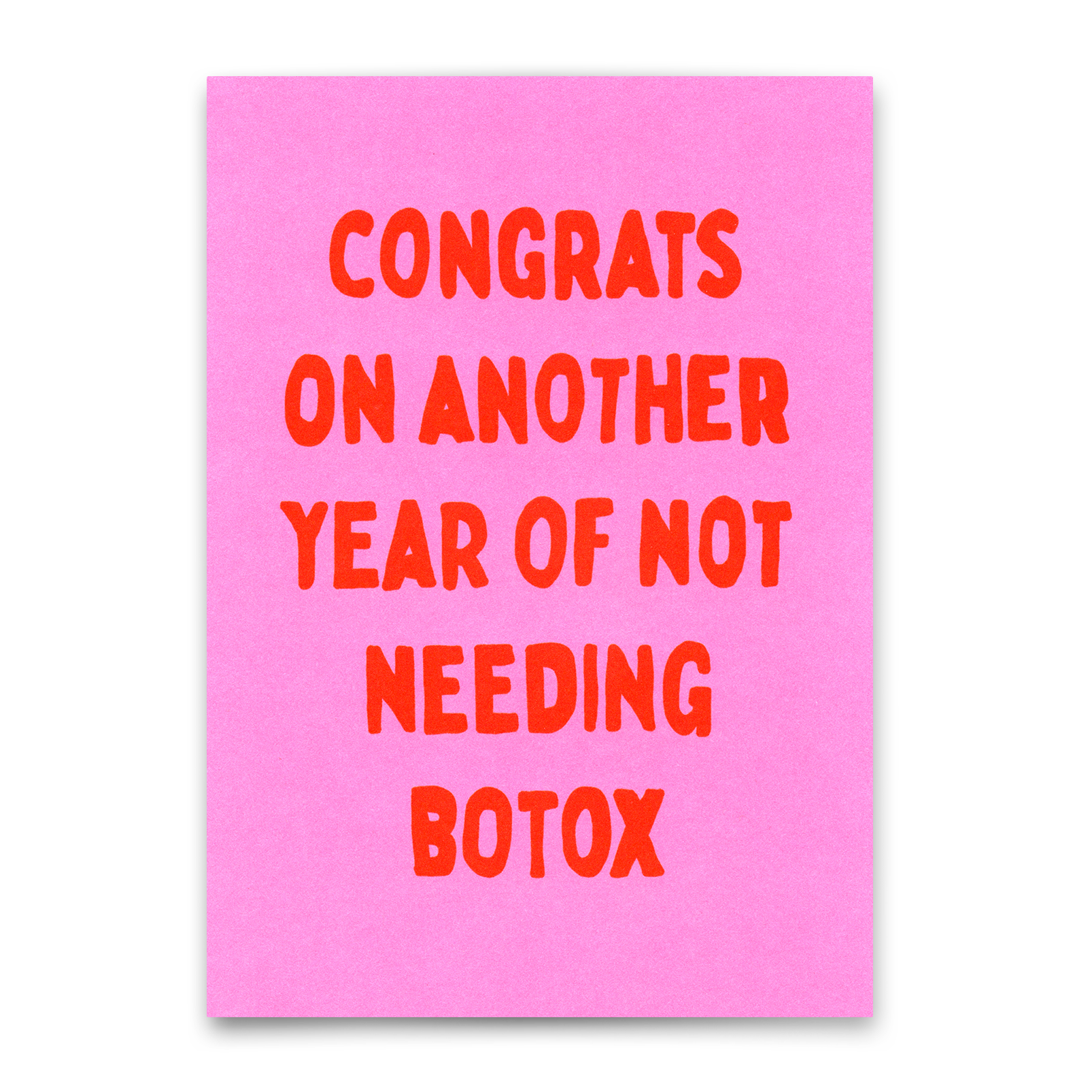 Postkarte "Congrats, not needing botox" | Lustige Karte zum Geburtstag