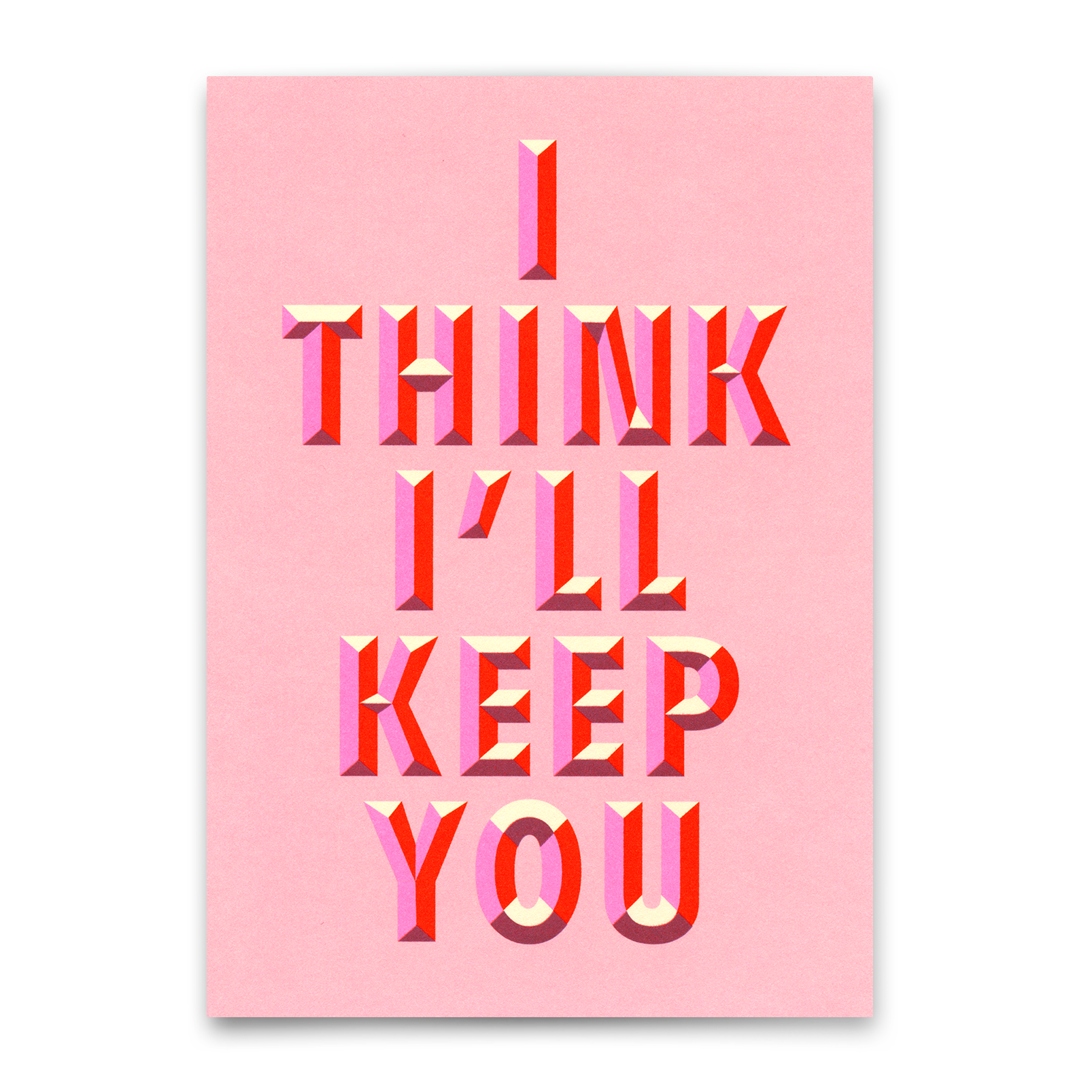 Postkarte "I'll keep you" | Schöne Karte für Verliebte