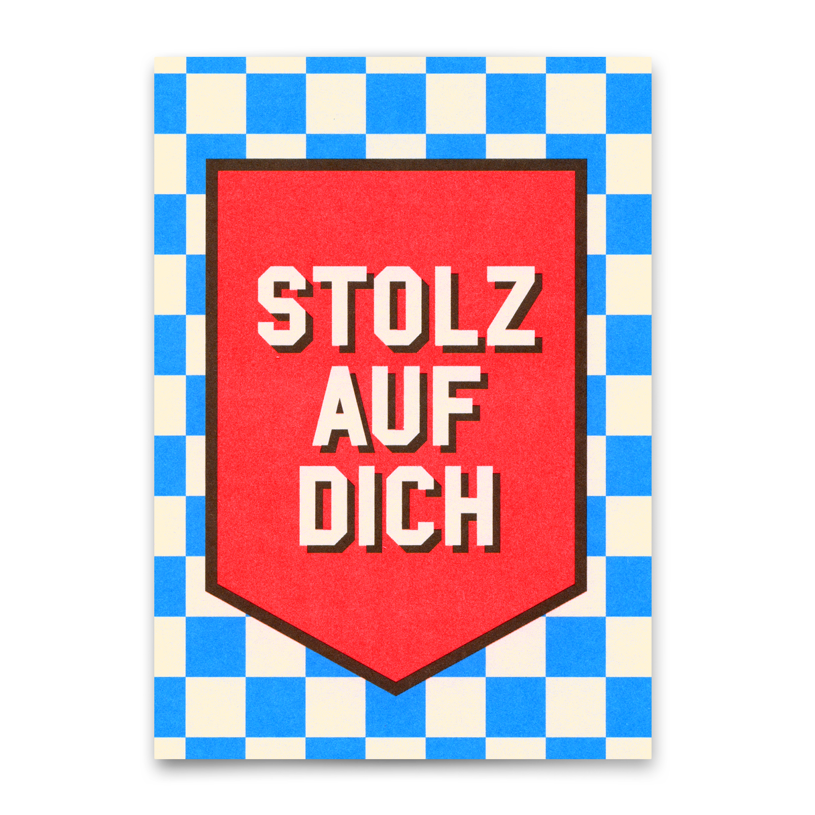 Postkarte "Stolz auf dich" | Besondere Karte zur Gratulation