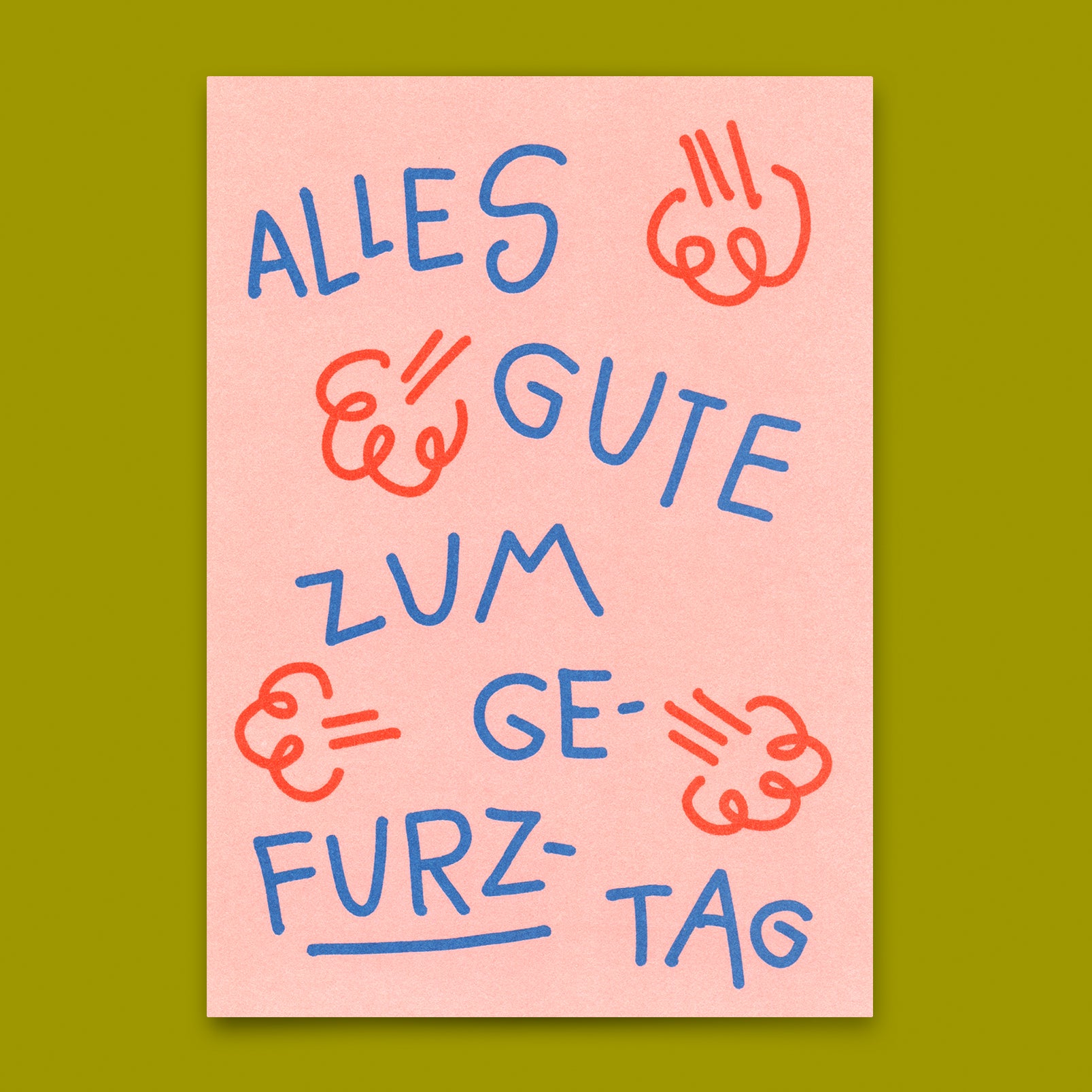 Postkarte "Gefurztag" | Lustige Karte zum Geburtstag