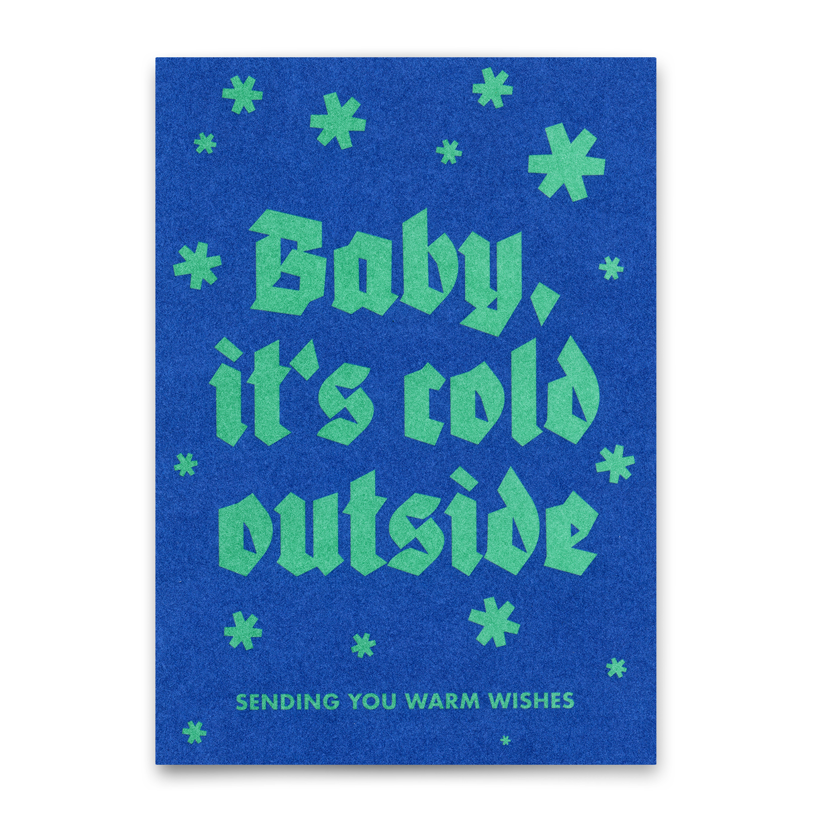Postkarte "Baby its cold outside" | Schöne Postkarte zu Weihnachten