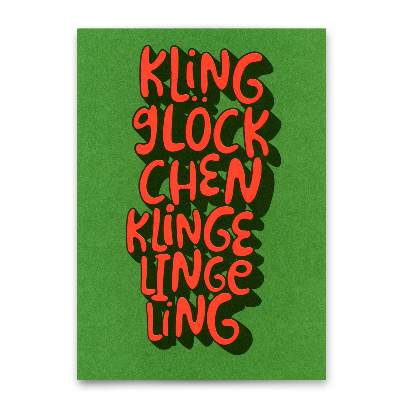 Postkarte "Klingglöckchen" | Schöne Postkarte zu Weihnachten