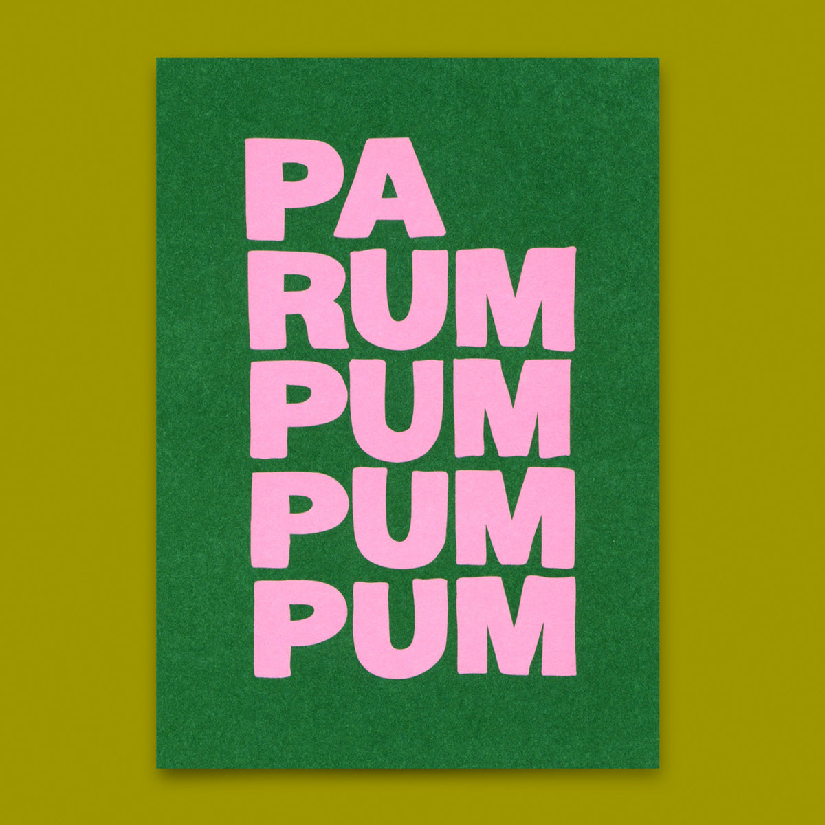 Postkarte "Parumpumpum" | Ausgefallene Postkarte zu Weihnachten