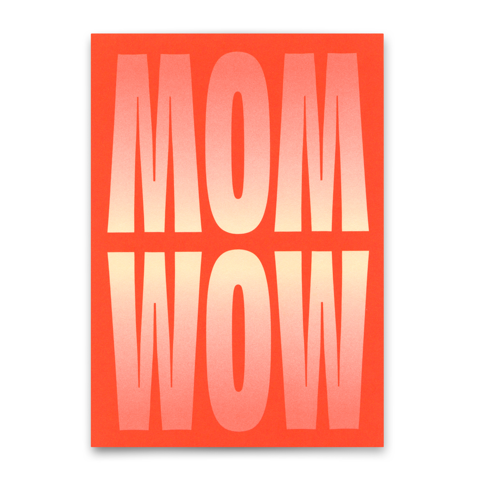 Postkarte "Mom Wow" | Coole Karte zum Muttertag
