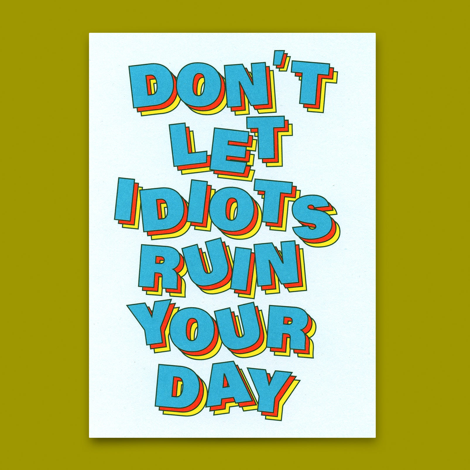 Postkarte "Idiots" | Lustige Karte für jeden Anlass