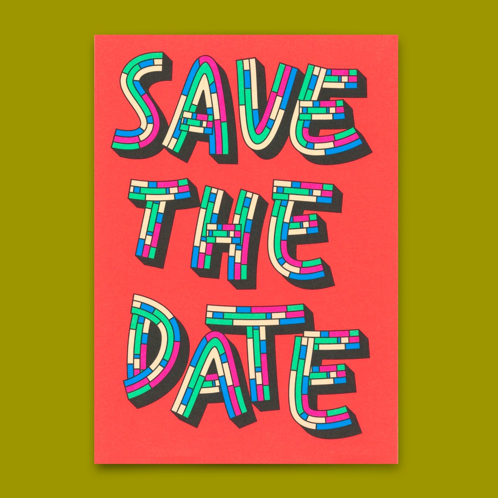 Postkarte "Save the Date" | Schöne Karte für Einladungen